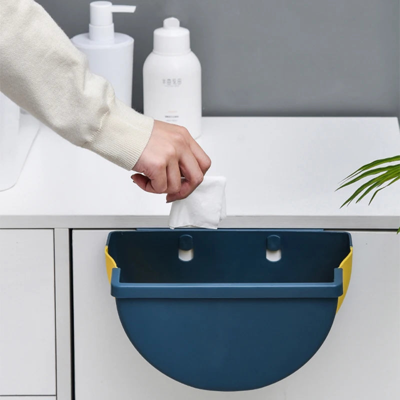 Mini Hanging Rubbish Bin Folding Trash Can