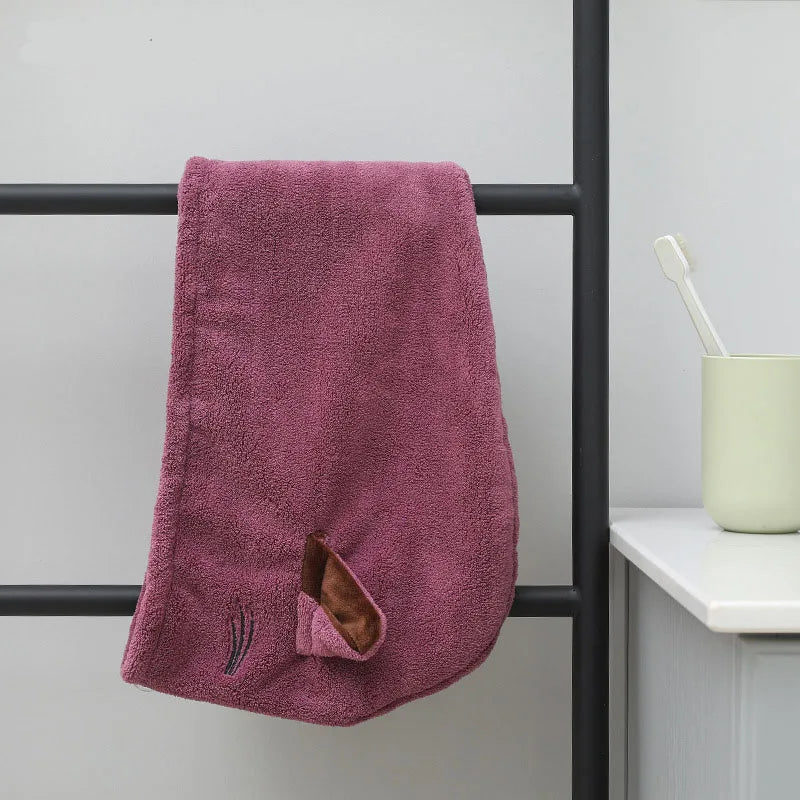 Microfiber Quickly Dry Hair Hat Bathroom Women Towels | Yazijico™