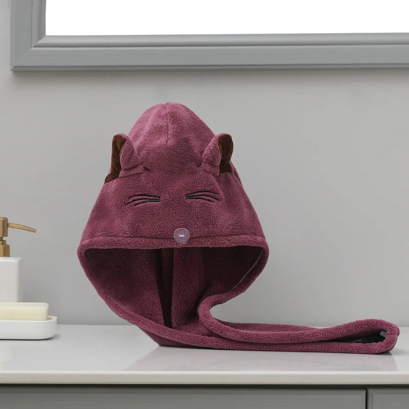 Microfiber Quickly Dry Hair Hat Bathroom Women Towels | Yazijico™