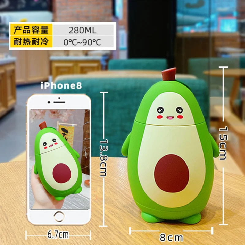 Yazijico™  Ins Creative Avocado Glass Portable Rope - Yazijico™