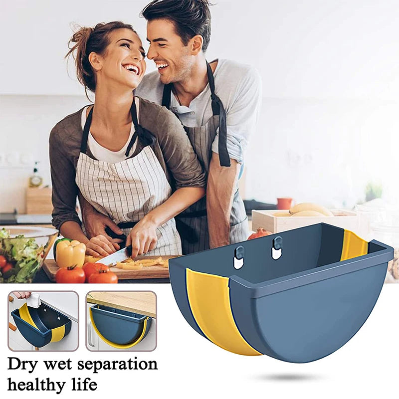 Mini Hanging Rubbish Bin Folding Trash Can