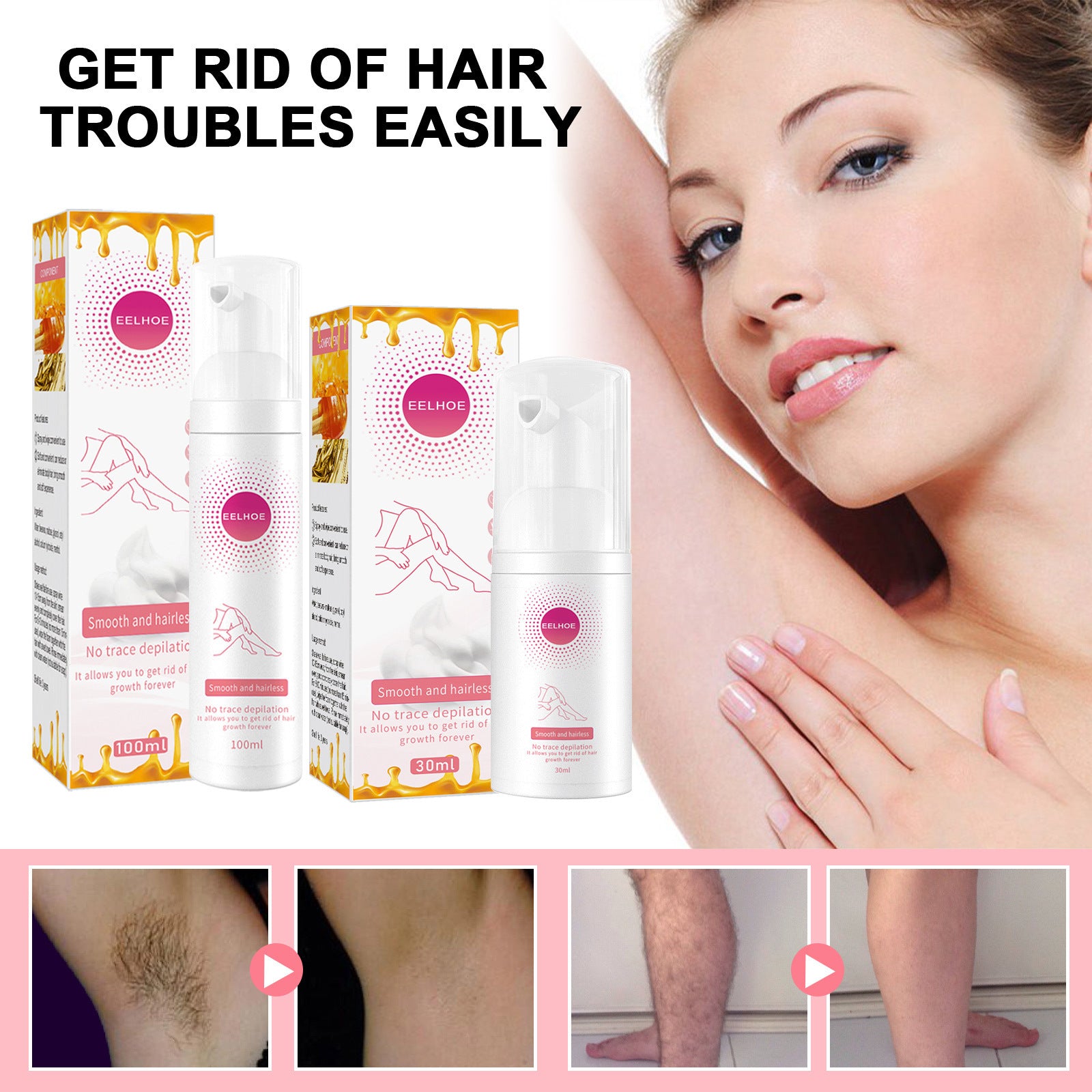 Hair Removal Spray Depilatory Armpit Hair And Legs