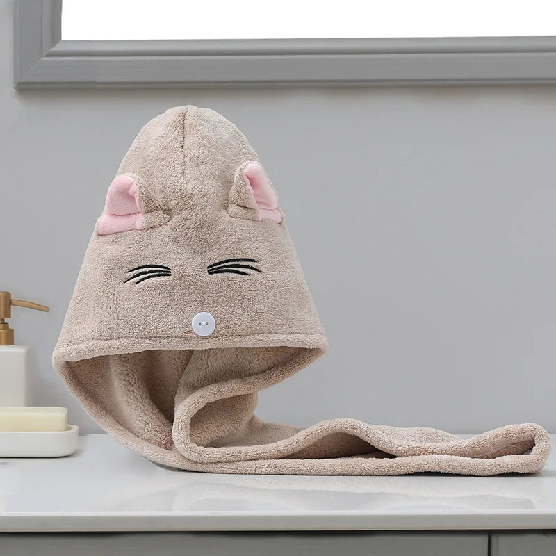 Microfiber Quickly Dry Hair Hat Bathroom Women Towels | Yazijico™
