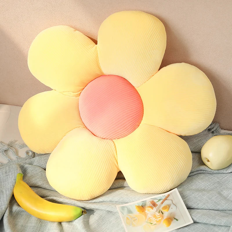 Stuffed Six Petal Flower Cushion Girly Room | Yazijico™