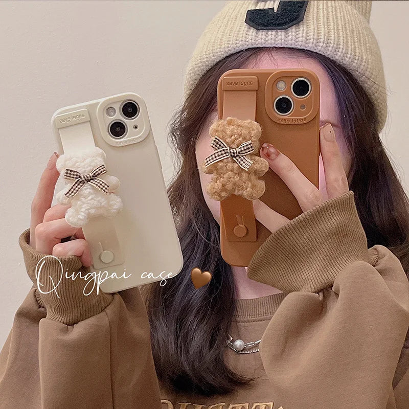 Housse en silicone Support pour iPhone Étui souple | Yazijico™