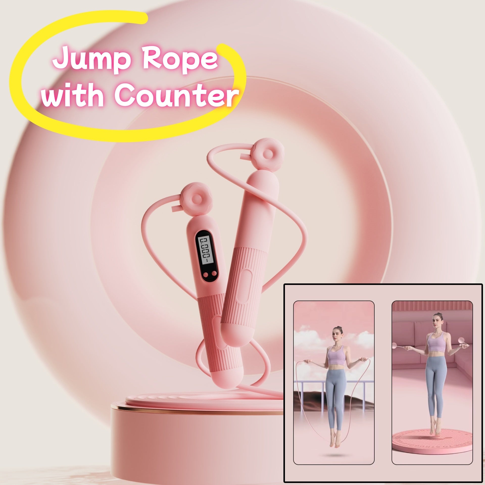 Jump Rope With Counter, Adjustable Skipping Rope