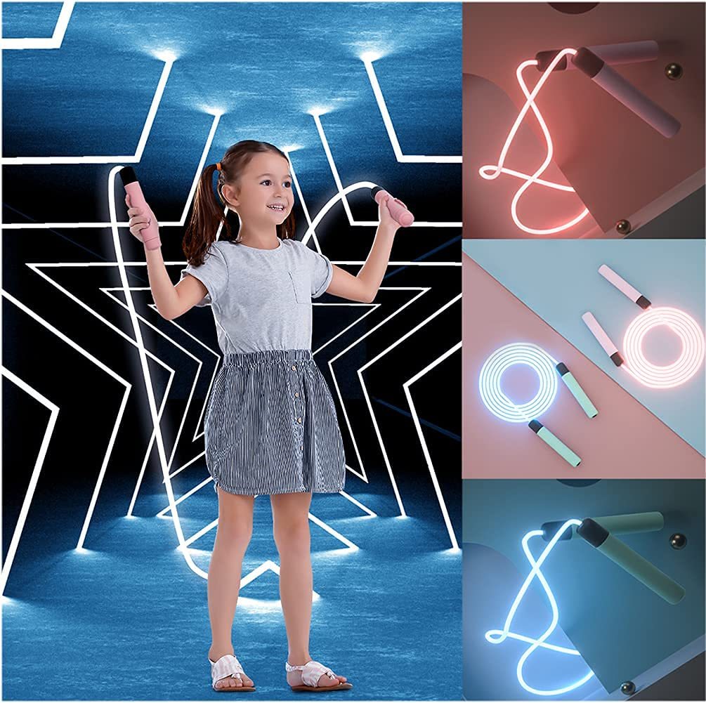 Luminous Rope Tangle-Free Rapid Speed Jumping