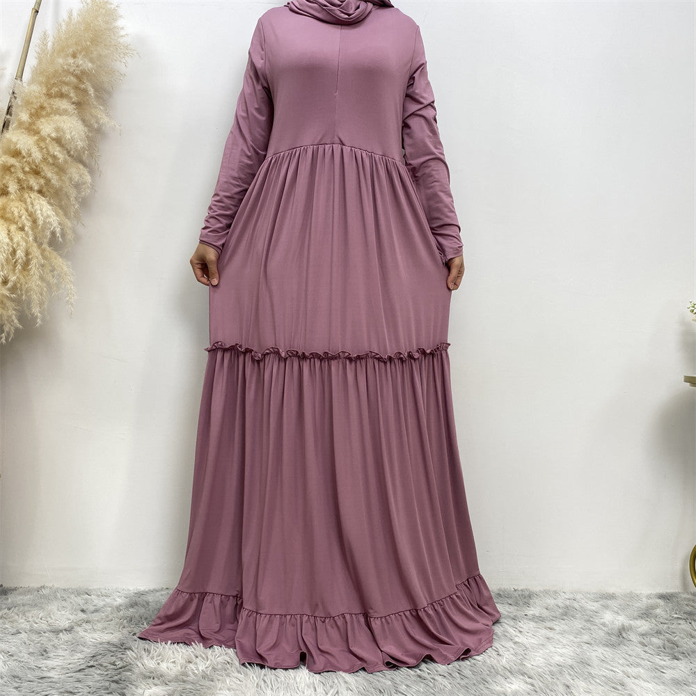 Middle East Dubai Simple Women's Gown Dress