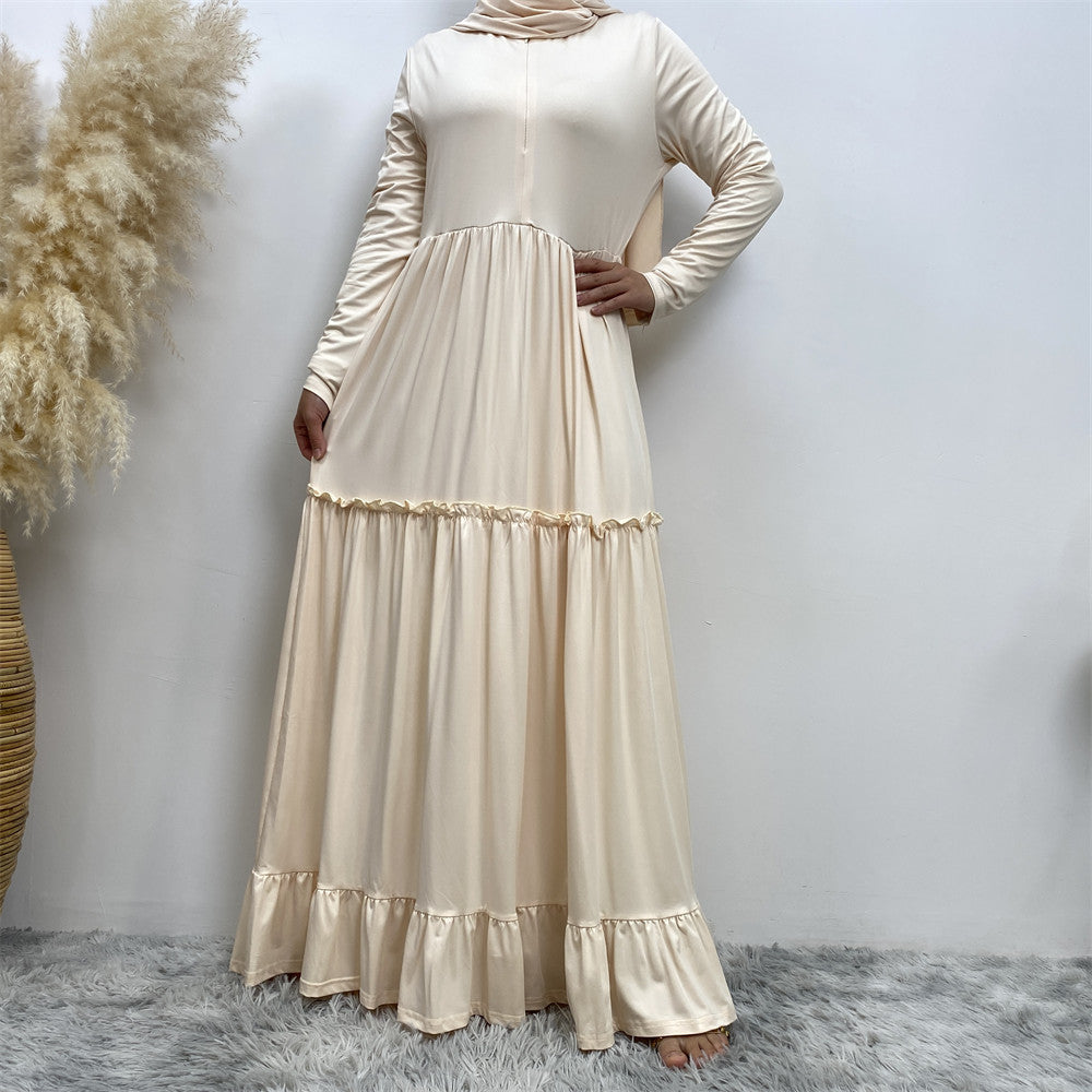 Middle East Dubai Simple Women's Gown Dress