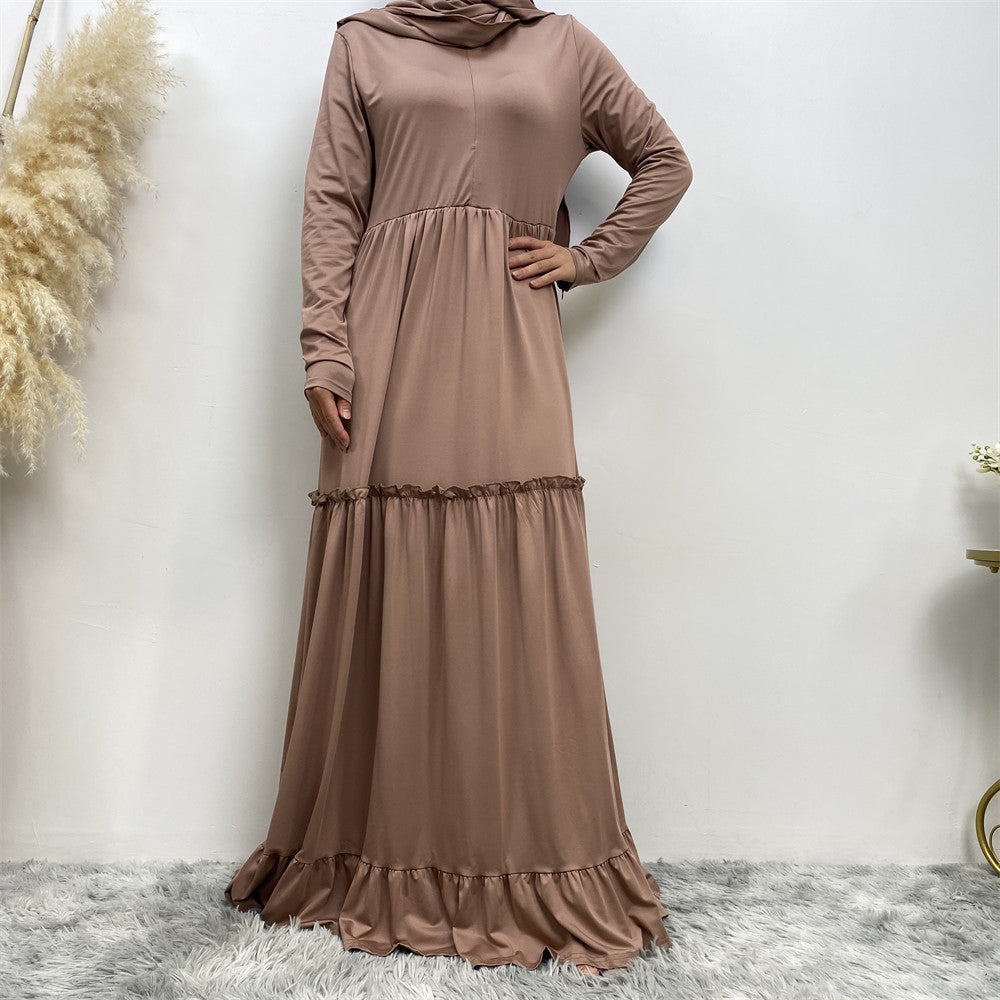 Middle East Dubai Simple Women's Gown Dress