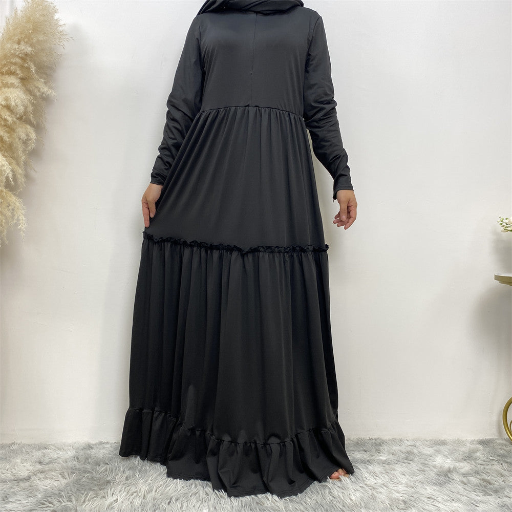 Middle East Dubai Simple Women's Gown Dress
