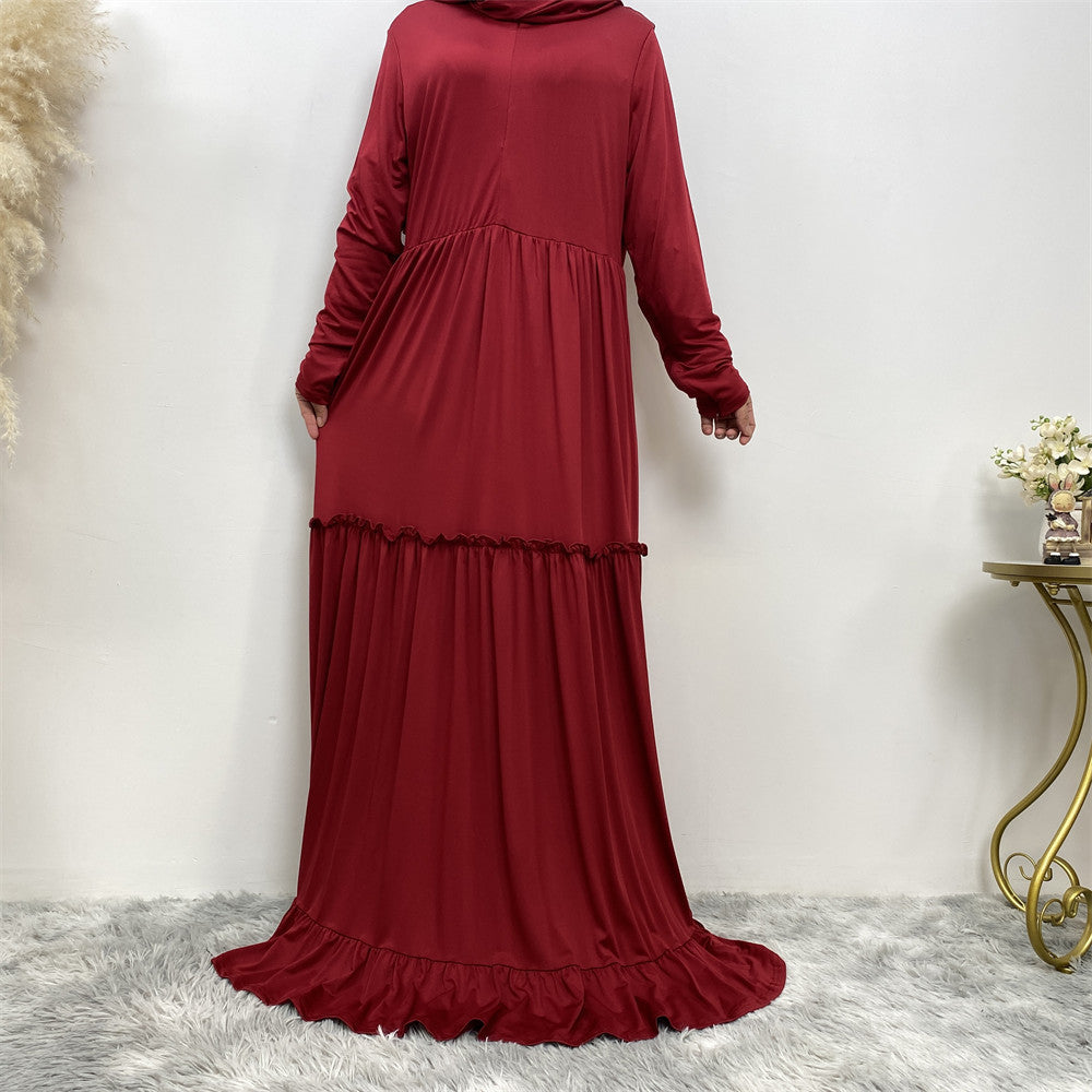 Middle East Dubai Simple Women's Gown Dress