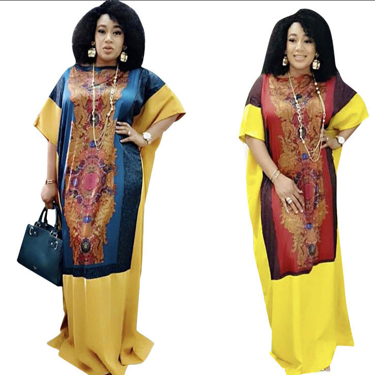 Middle East Printed Robe And Big Dress Cross-Border