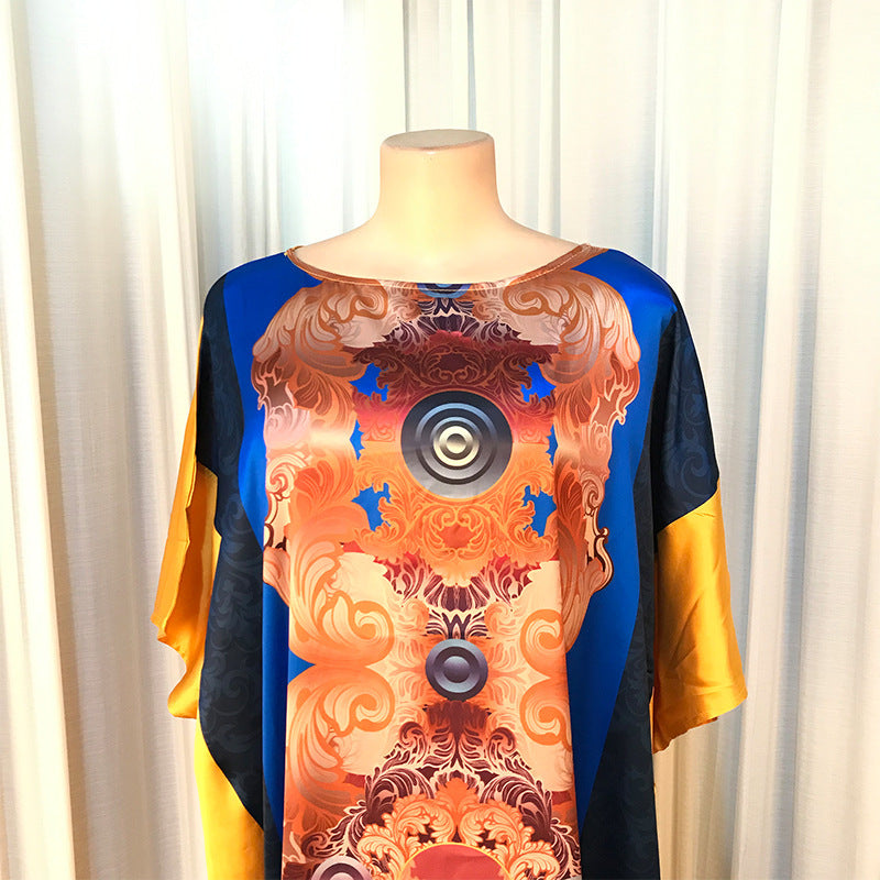 Middle East Printed Robe And Big Dress Cross-Border