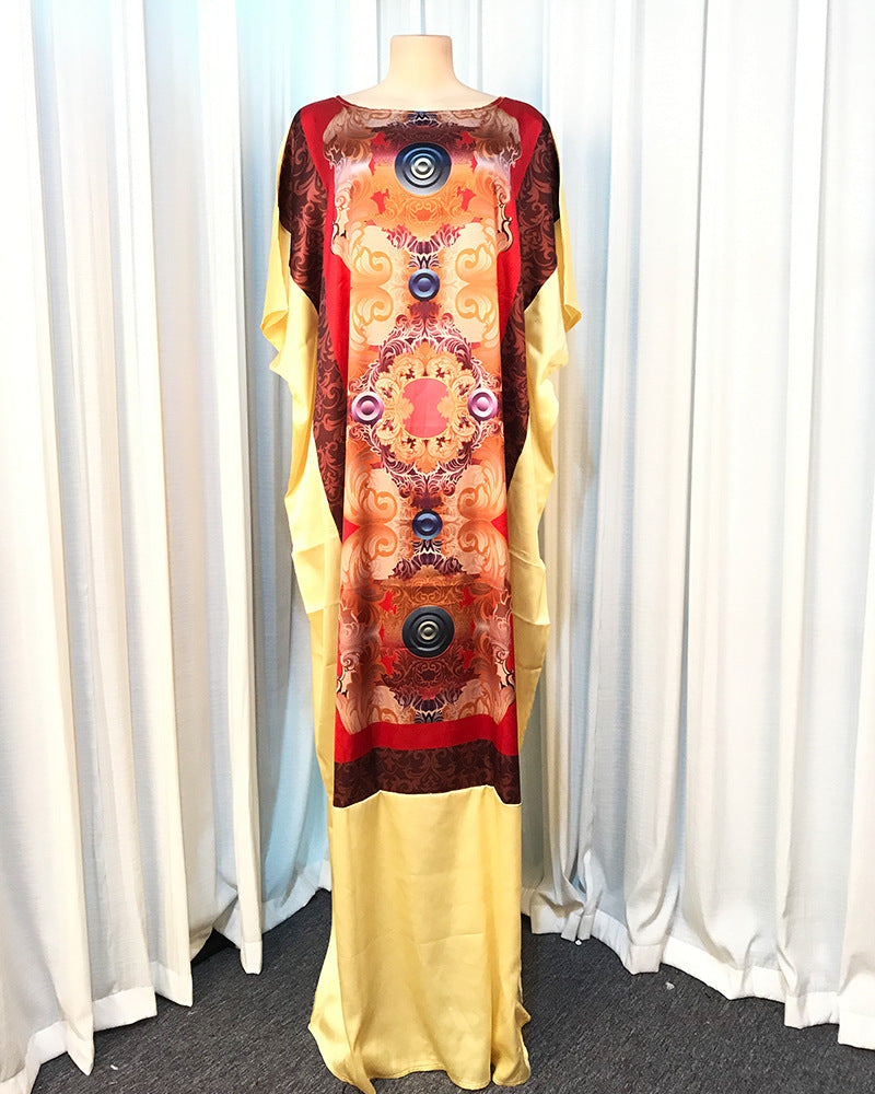Middle East Printed Robe And Big Dress Cross-Border