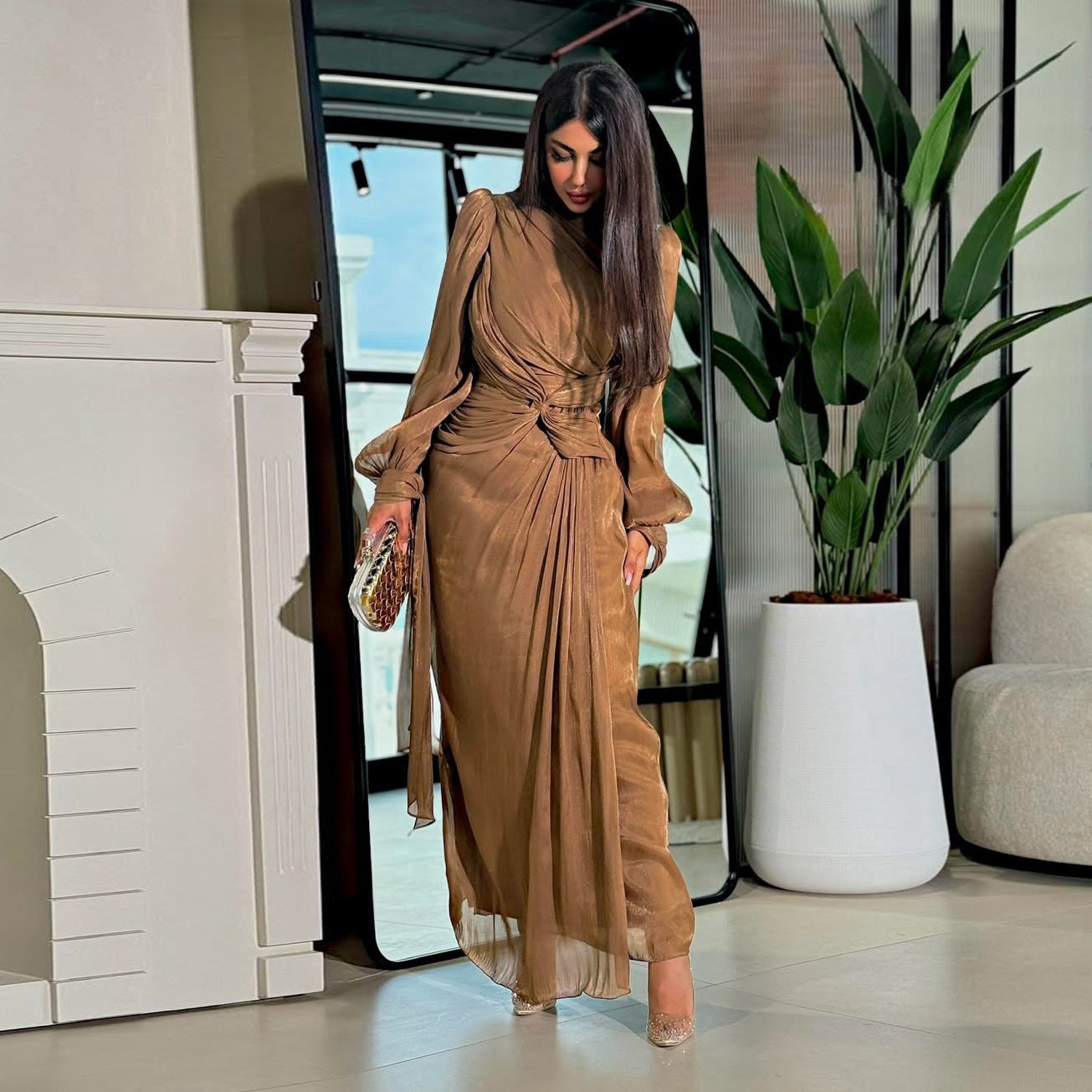 Middle East Dubai Robe Dress Muslim Women Yazijico™