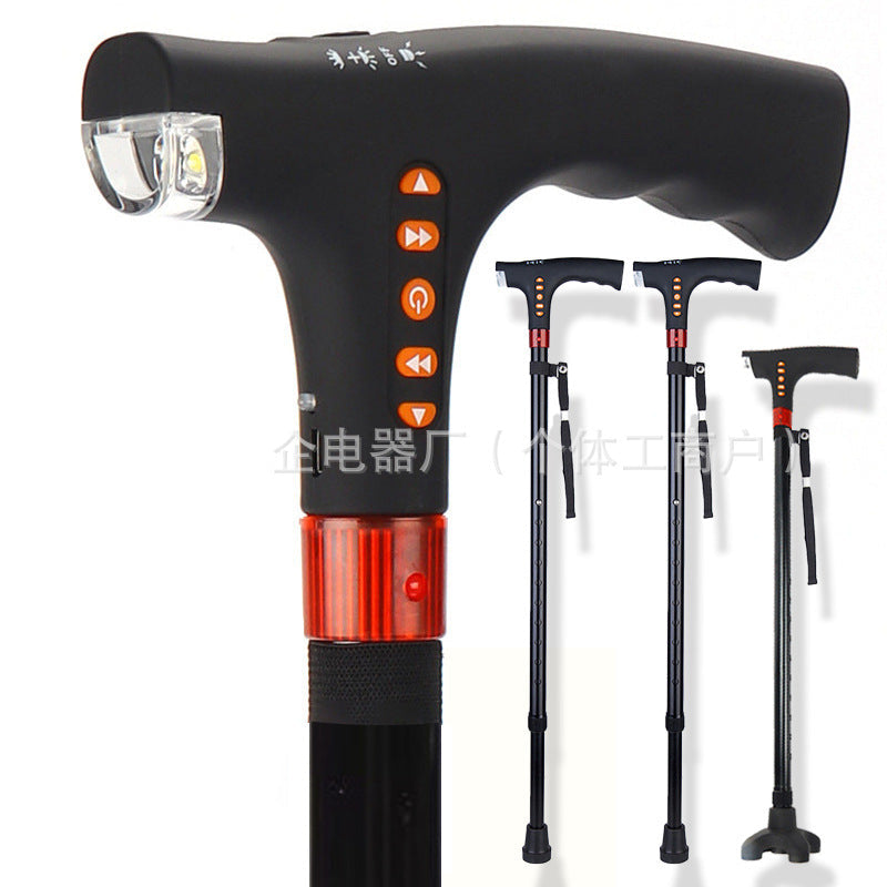 Crutch For The Elderly LED Light Alarm Radio   Yazijico™