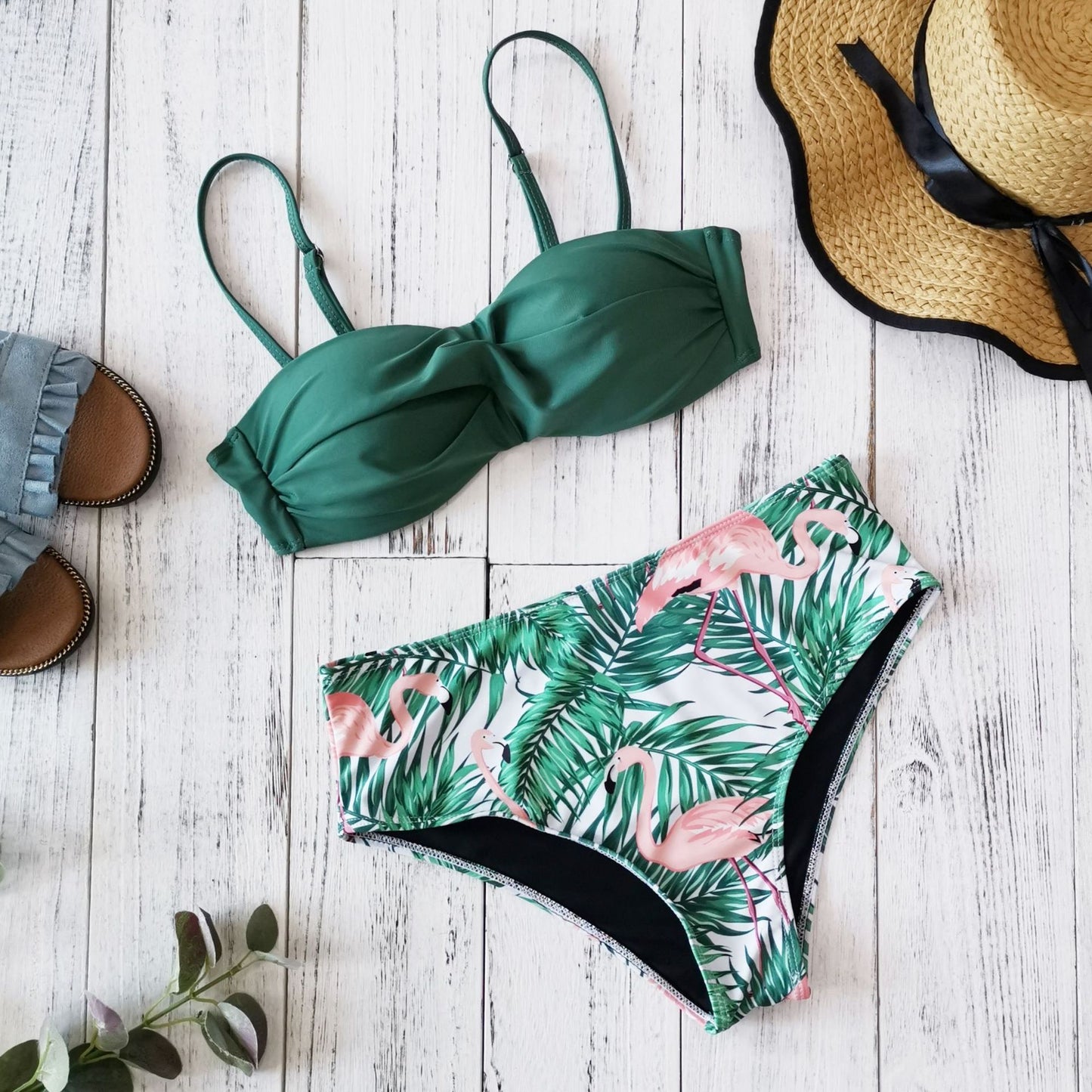 Printed bikini swimsuit Split Women's Swimwear