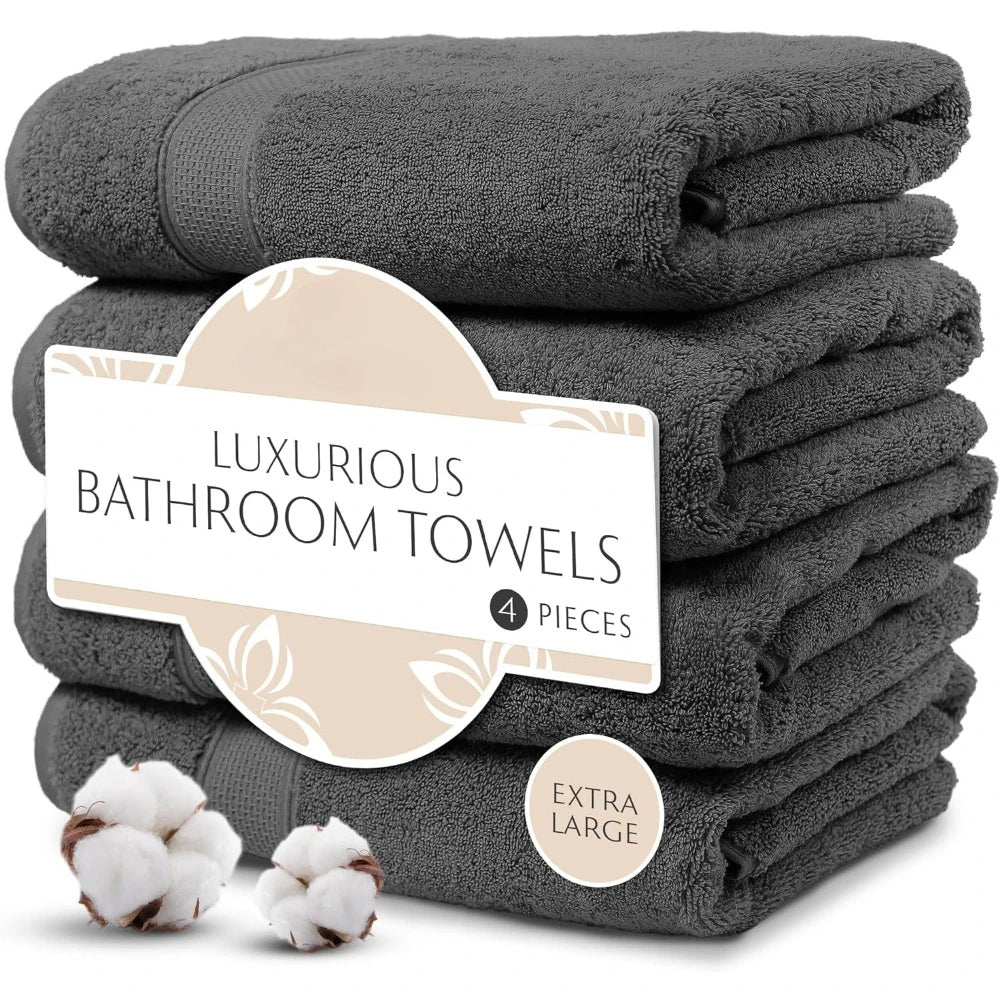 Bath Towels for the Body Exquisite 4-Piece Turkish Bath  | Yazijico™
