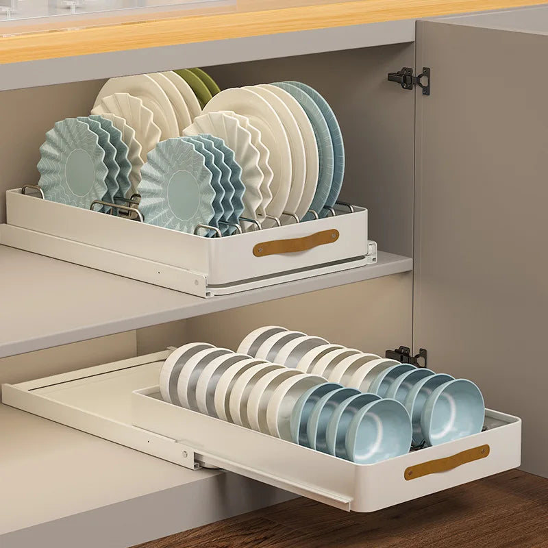 Yazijico™ Stainless Steel Pull-Out Holder Kitchen Tableware - Yazijico™