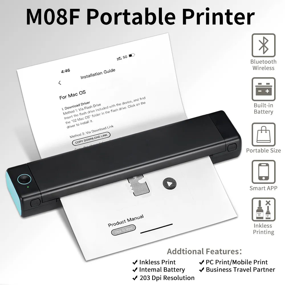 Yazijico™ Phomemo Portable Thermal Printer - Yazijico™