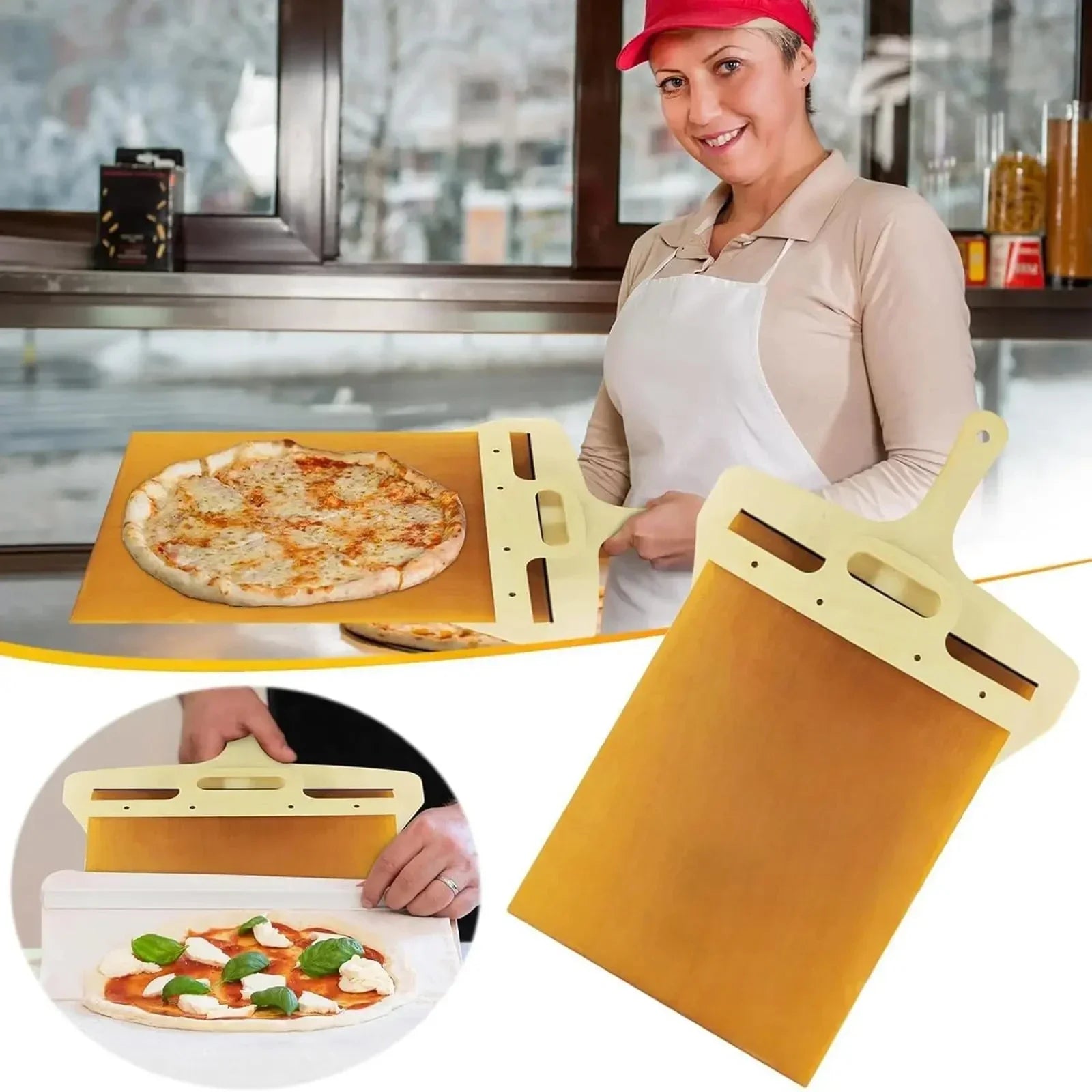 Yazijico™  Sliding pizza Tools Aaccessories - Yazijico™