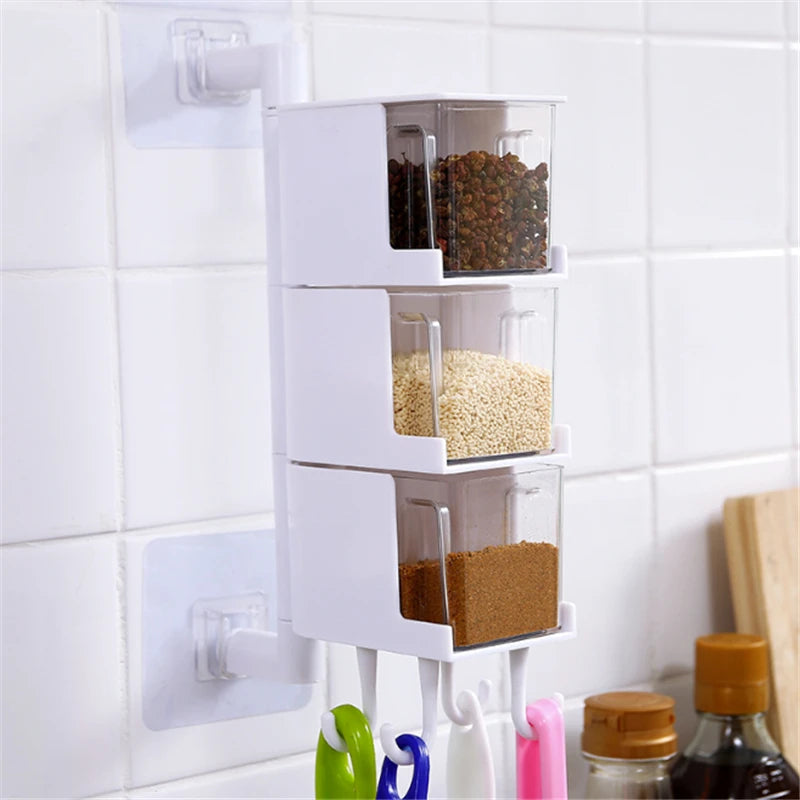 Vintage Clear Acrylic Rotatable Kitchen Spice | Yazijico™