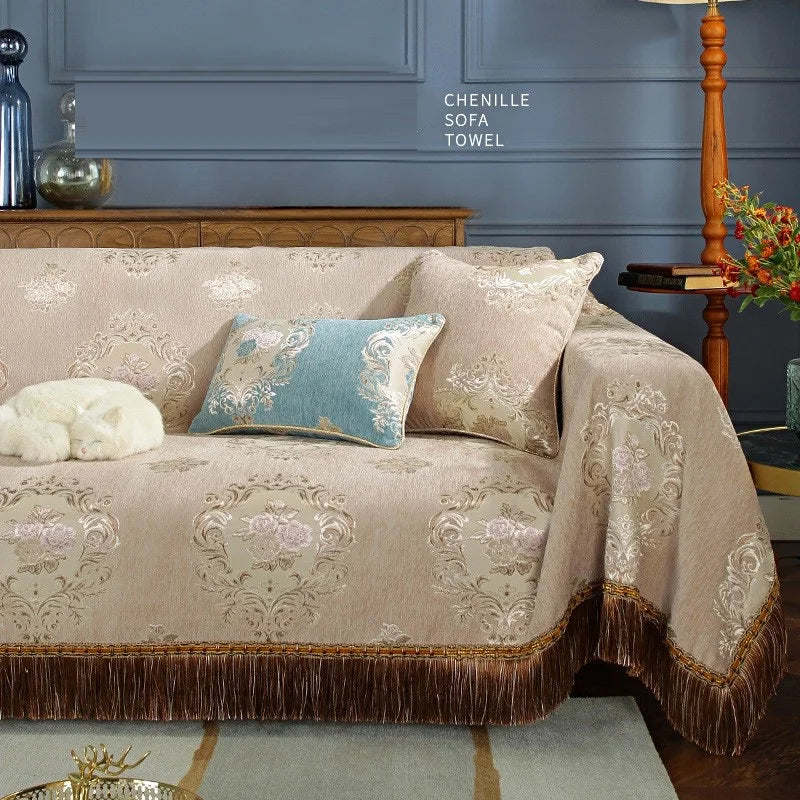 Luxury Sofa Cover Chenille Sofa Towel Blanket  | Yazijico™