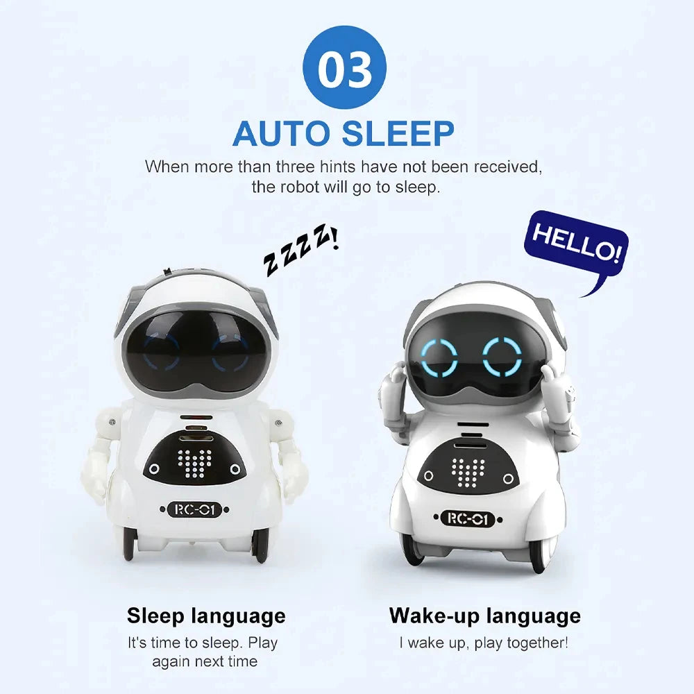 Yazijico™ Pocket Emo Robot Talking Interactive Dialogue - Yazijico™