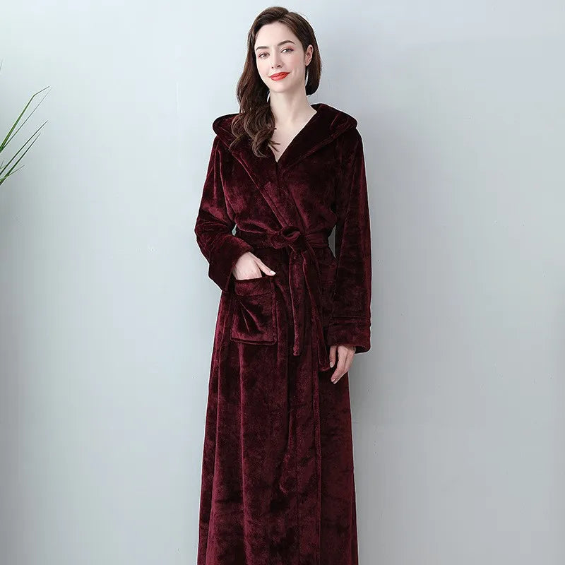 Bathrobe Flannel Dressing Gown Couple  | Yazijico™