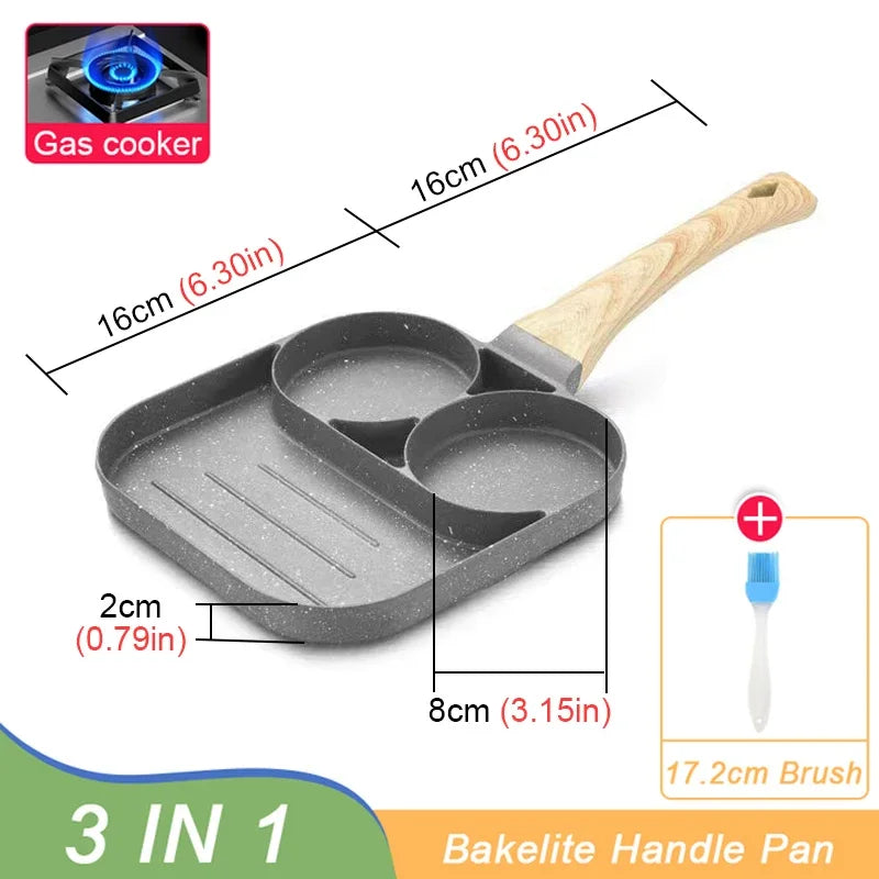 Hole Frying Pot Pan Thickened Omelet