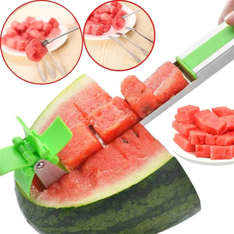 Yazijico™  Watermelon Cutter Stainless Steel Windmill - Yazijico™