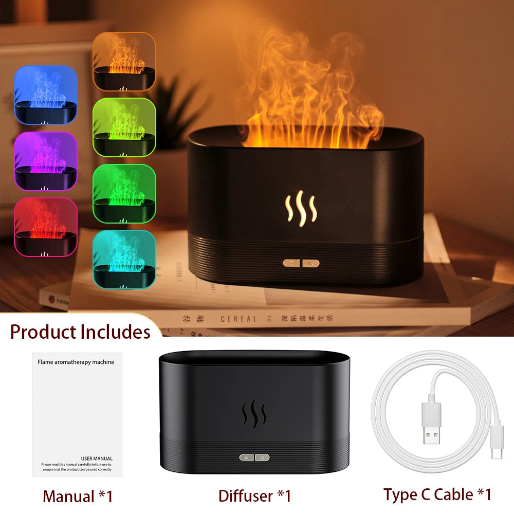 Fireplace Flame Diffuser for Essential Oil | Yazijico™