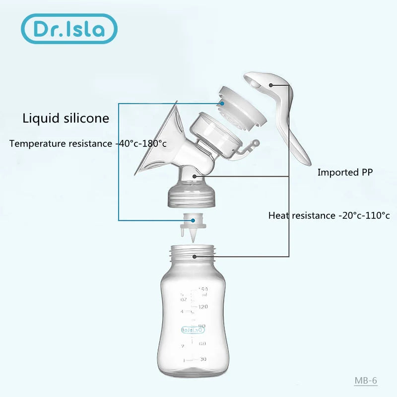 Yazijico™  Breast Pump Baby Nipple Manual Suction Milk - Yazijico™