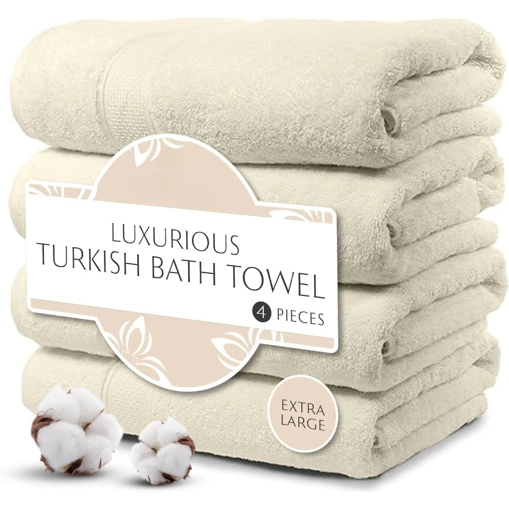 Bath Towels for the Body Exquisite 4-Piece Turkish Bath  | Yazijico™