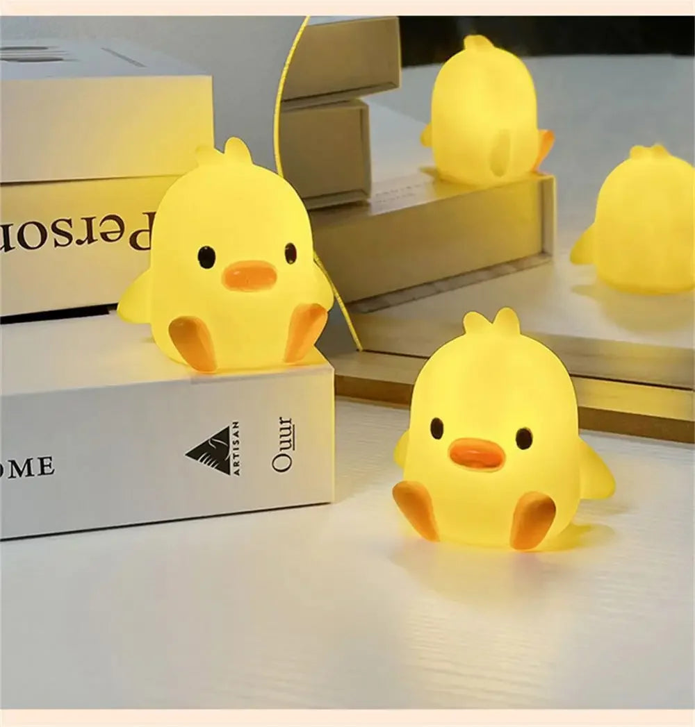 Yazijico™ Duck Night Light Bedroom Decoration Cute - Yazijico™