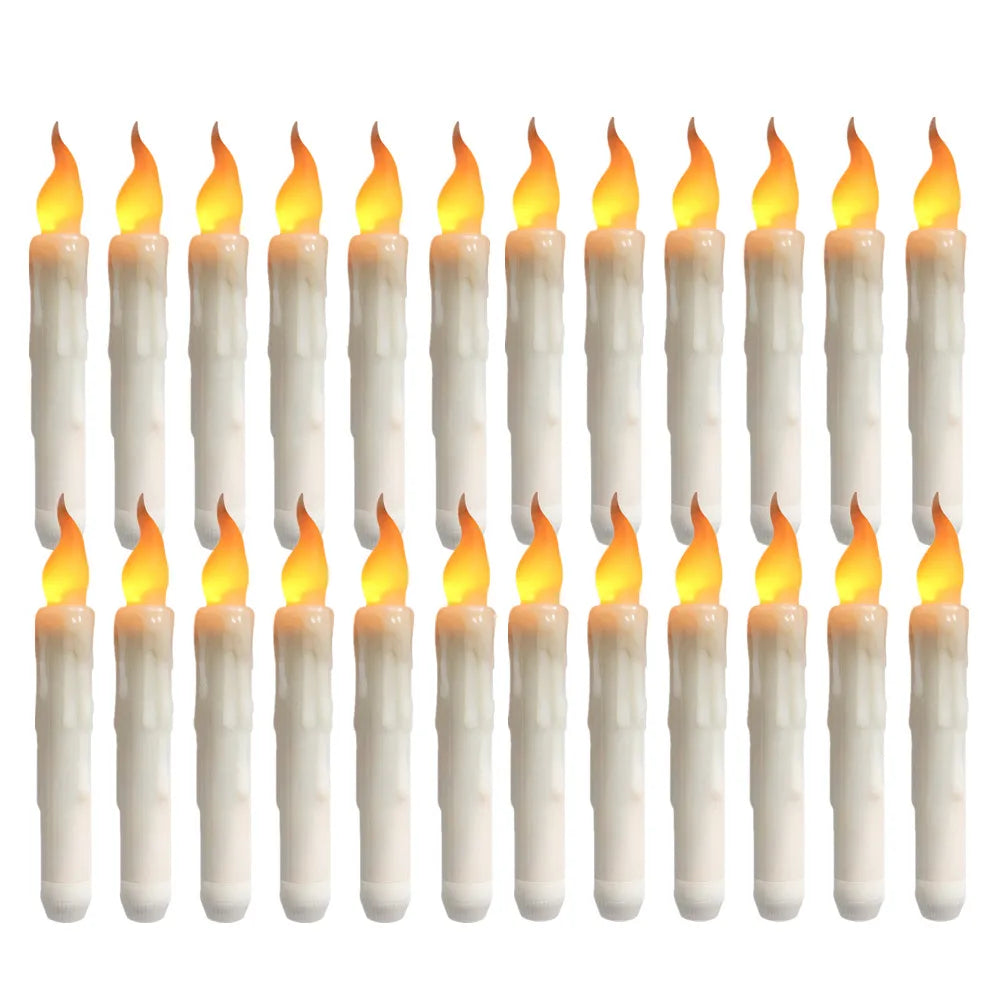 6/24Pc LED Flameless Taper Candles | Yazijico™