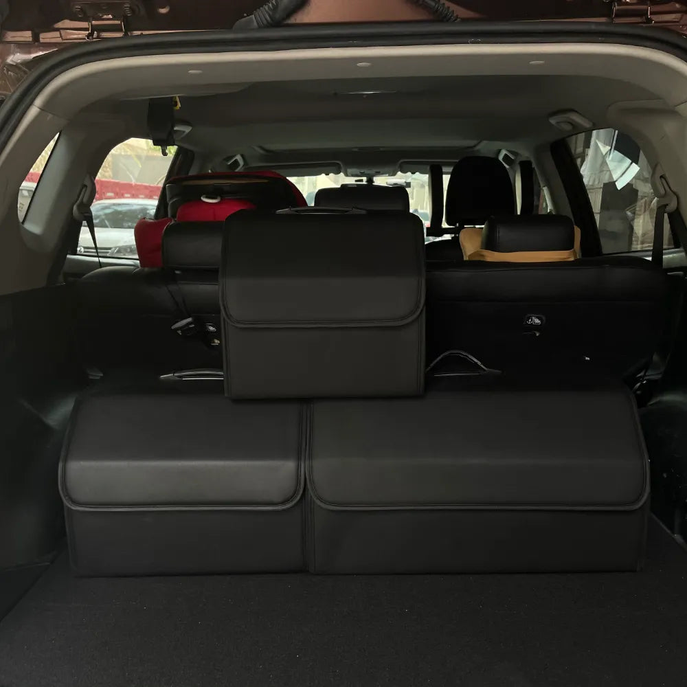 Yazijico™ Car Storage Box Large Capacity Auto Trunk Organizer Boxes Leather - Yazijico™