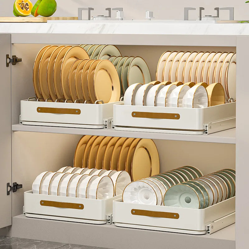 Yazijico™  Stainless Steel Pull-Out Holder Kitchen Tableware - Yazijico™