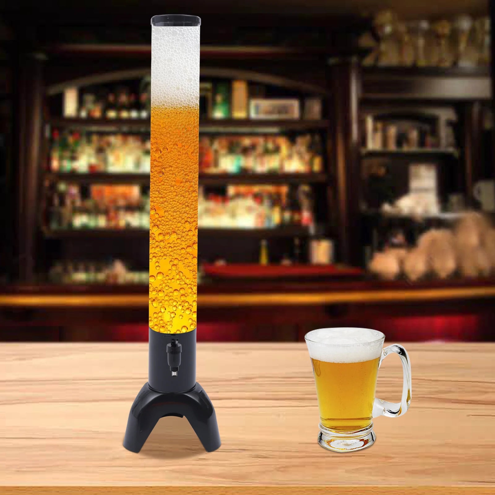 Yazijico™ 3L Beer Tower Dispenser Clear Liquor - Yazijico™