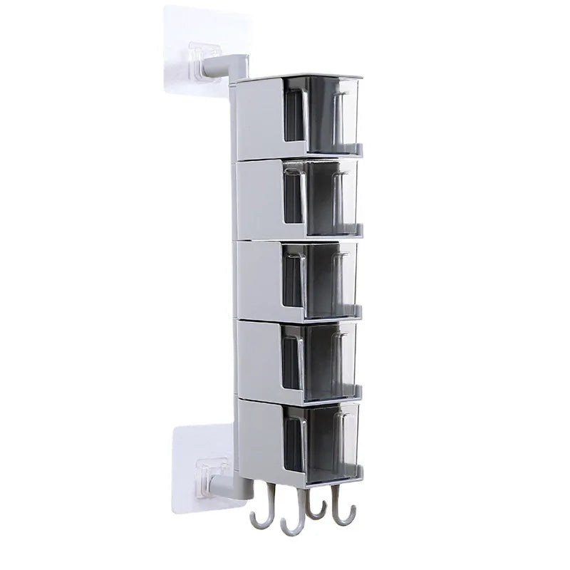 Vintage Clear Acrylic Rotatable Kitchen Spice | Yazijico™