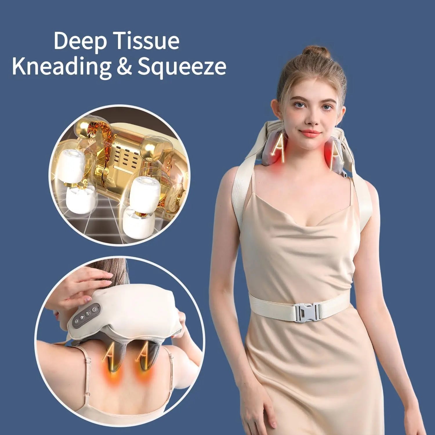Yazijico™  Neck Shoulder Massager Deep Tissue - Yazijico™