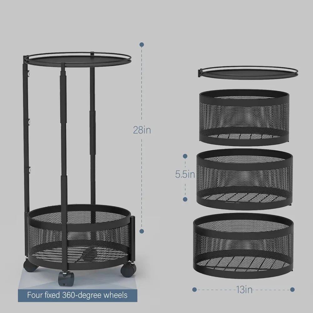 Yazijico™ Rotating Storage Rack for Kitchen - Yazijico™