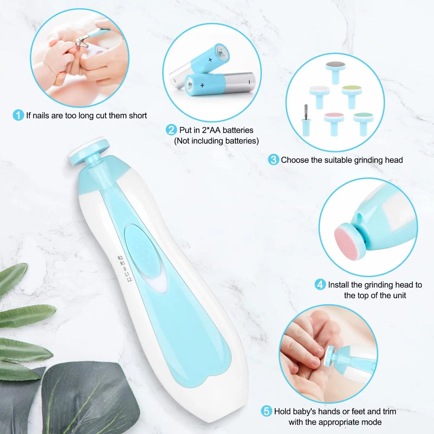 Yazijico™ Baby Electric Nail Trimmer Kids - Yazijico™