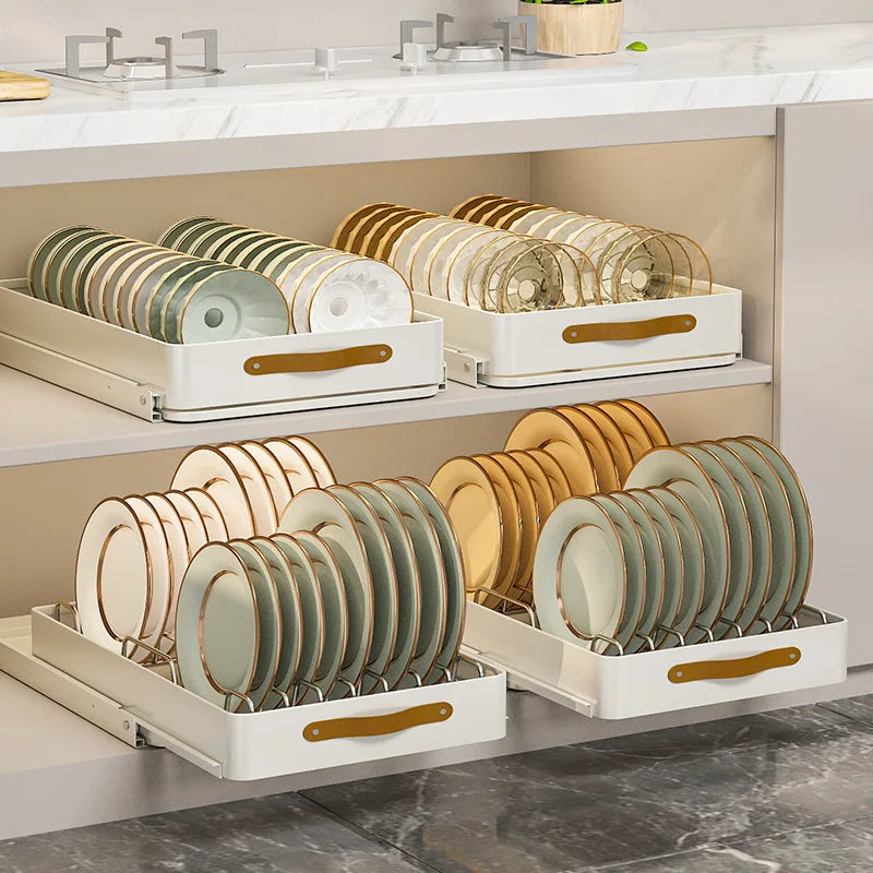 Yazijico™ Stainless Steel Pull-Out Holder Kitchen Tableware - Yazijico™