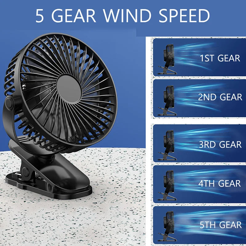 Fan Rechargeable Portable Adjustable Strong