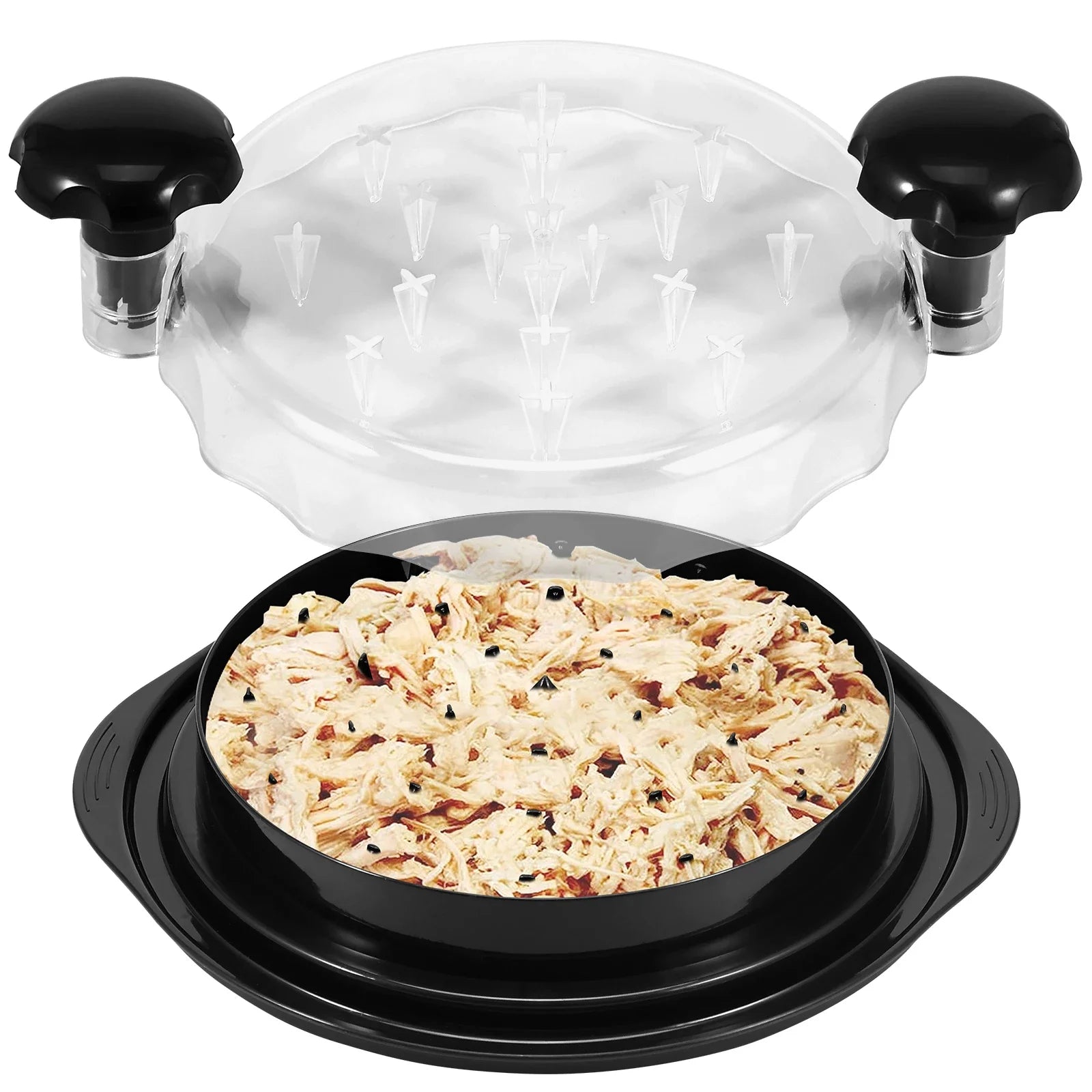 Chicken Shredder with Clear Lid Efficient Non-Slip | Yazijico™