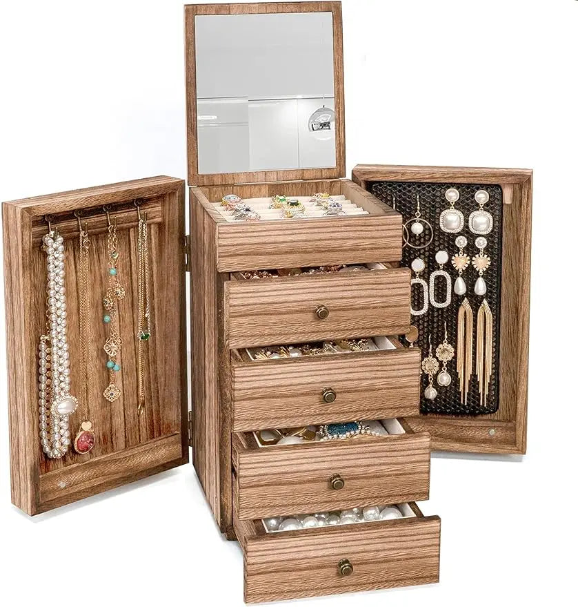 Meangood Jewelry Box Wood for Women | Yazijico™