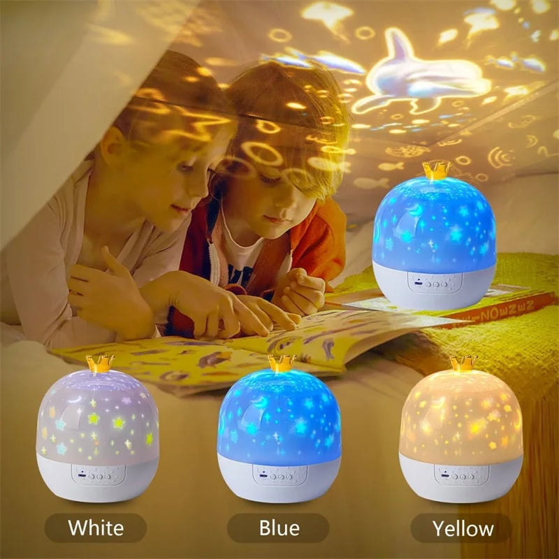 Yazijico™ Light Projector Crown Star Night Light - Yazijico™