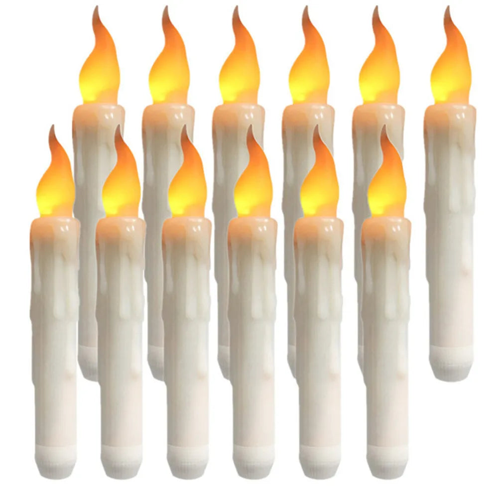 6/24Pc LED Flameless Taper Candles | Yazijico™